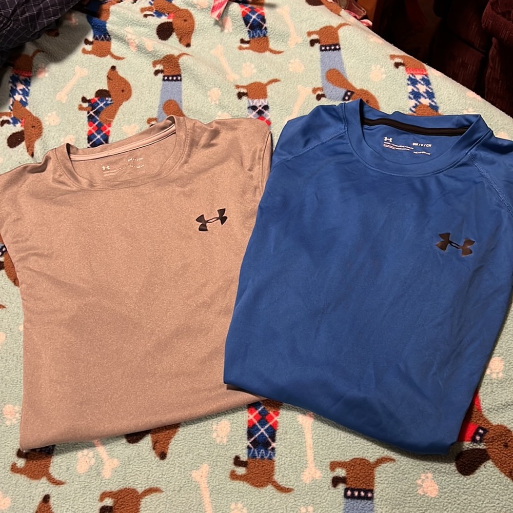 2-under Armour (heatgear) tshirts size small